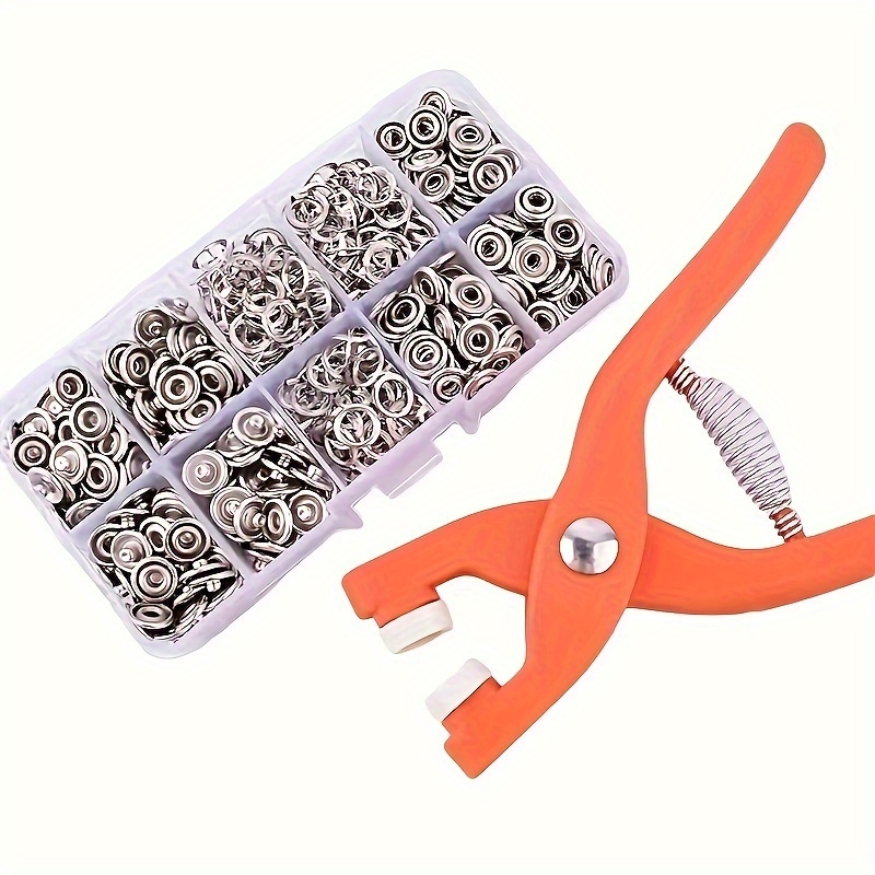 Snap Fastener Set - Conjunto de 50 Alicates Manuais para