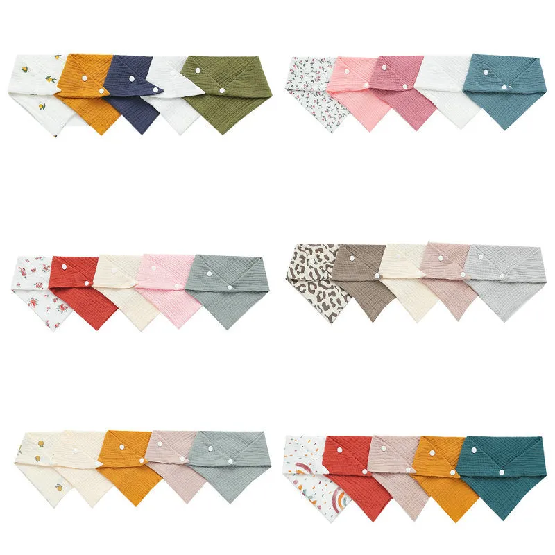 Snap Fastener Set - 5 pçs/set babadores do bebê recém-nascido