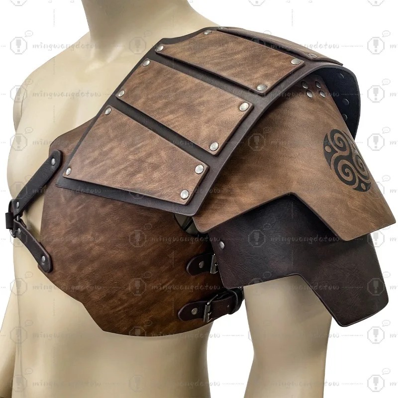 Cosplay Props - Armadura medieval unilateral para ombro, estilo