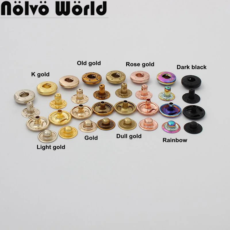 20-100 conjuntos arco-íris 12m - Snap Fastener Set avaliação e preço