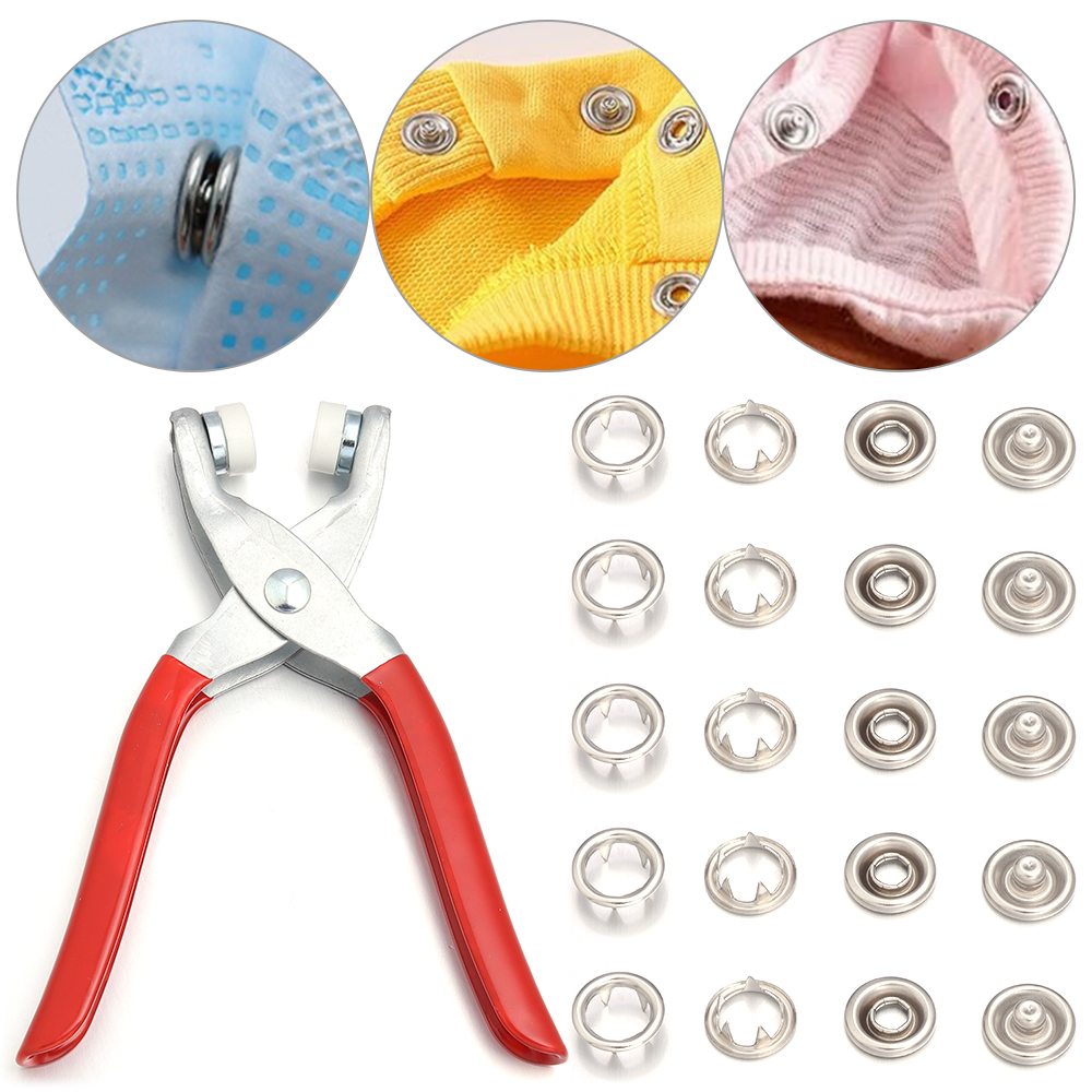50 Conjuntos de Botões de Pres - Snap Fastener Set avaliação e preço