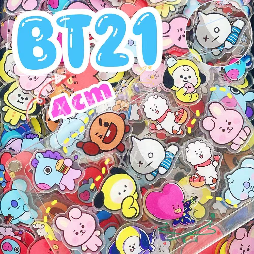 100 peças BT21 BTS de acrílico - Cosplay Material For Prop avaliação e preço